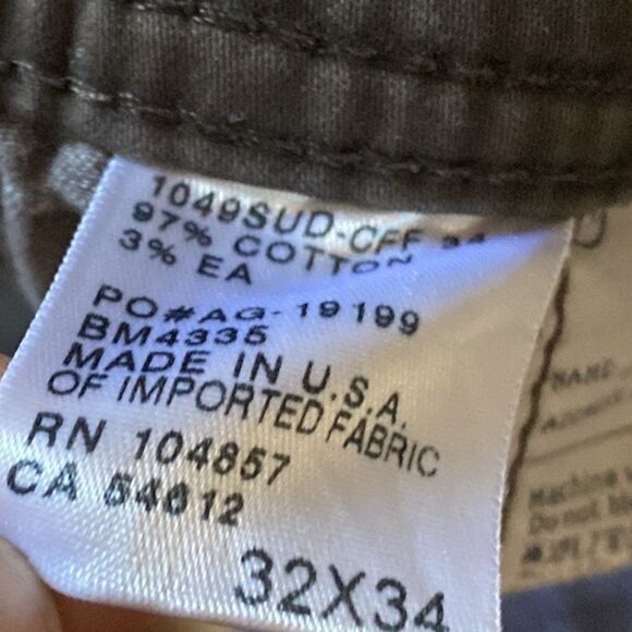 Adriano Goldschmied AG The Protege Straight Leg Brown Men’s Pants size 32/34 - Picture 7 of 15